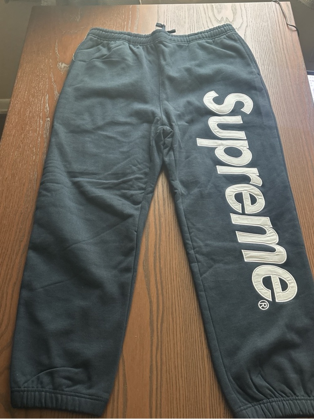 Supreme Navy Blue Sweatpants